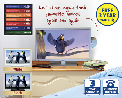 24" LED TV & DVD Combo