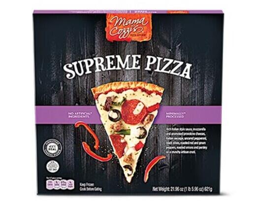 Mama Cozzi's Pizza Kitchen 
 All Natural Grilled Chicken Pizza or Supreme Pizza