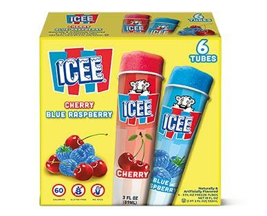 ICEE 
 Cherry and Blue Raspberry Freeze Tubes