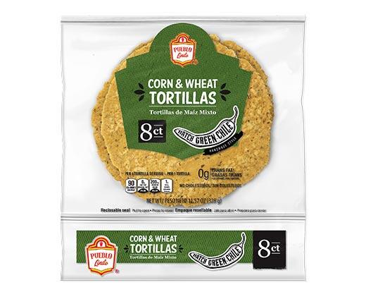 Pueblo Lindo Green Hatch Chile Tortillas