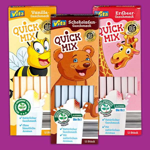 Quick Mix Milchtrinkhalme