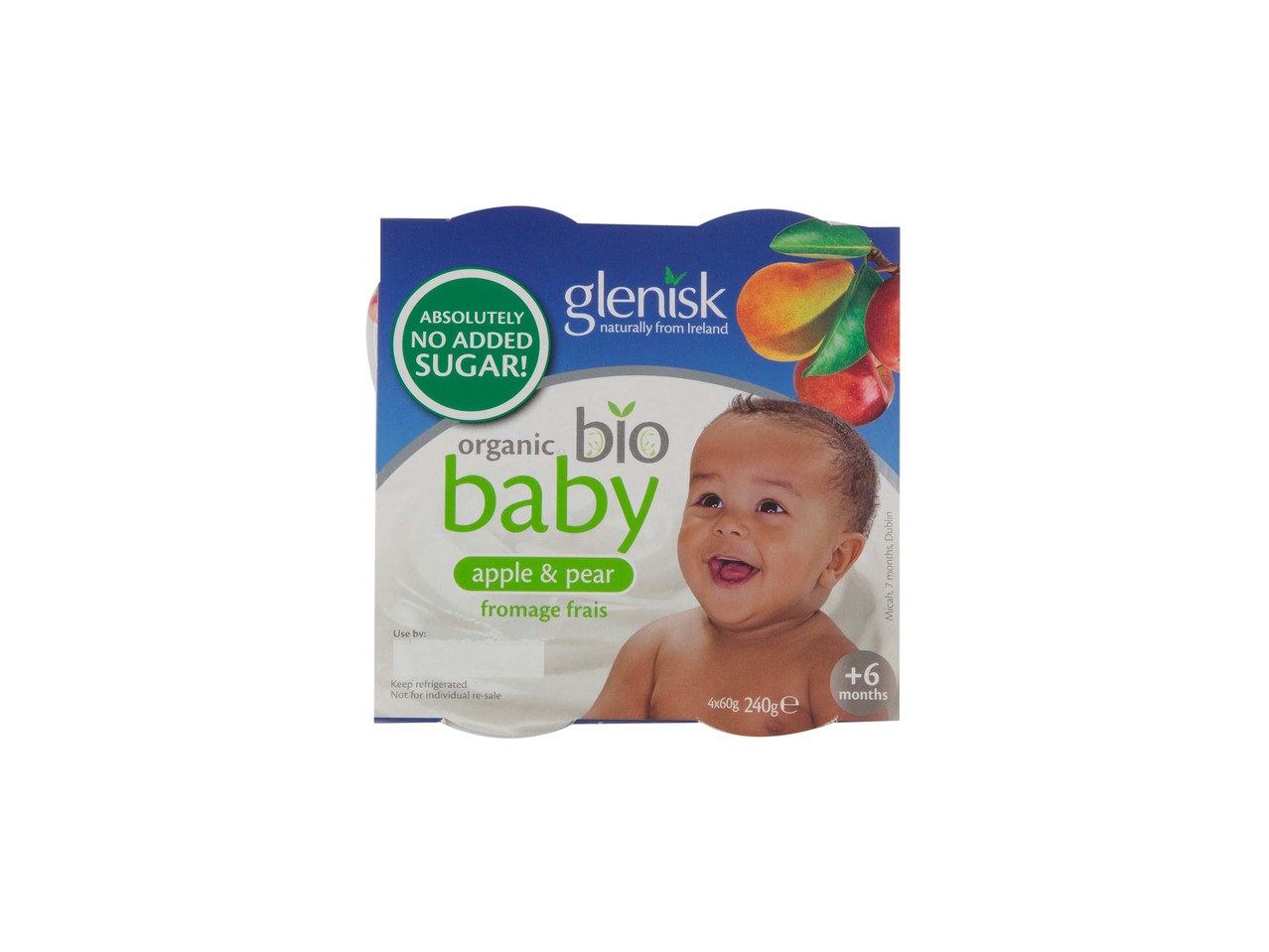 Glenisk Organic 'No added Sugar' Baby Yogurts Assorted