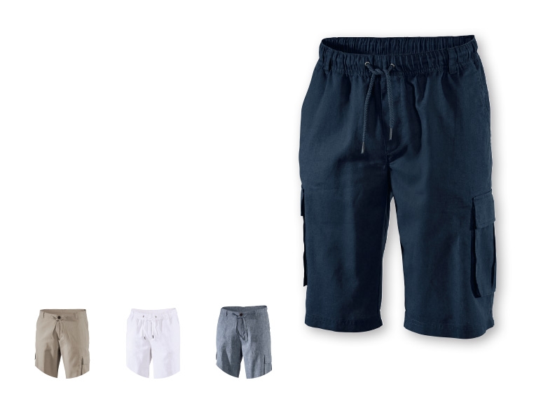 Livergy Men's Linen Bermuda Shorts