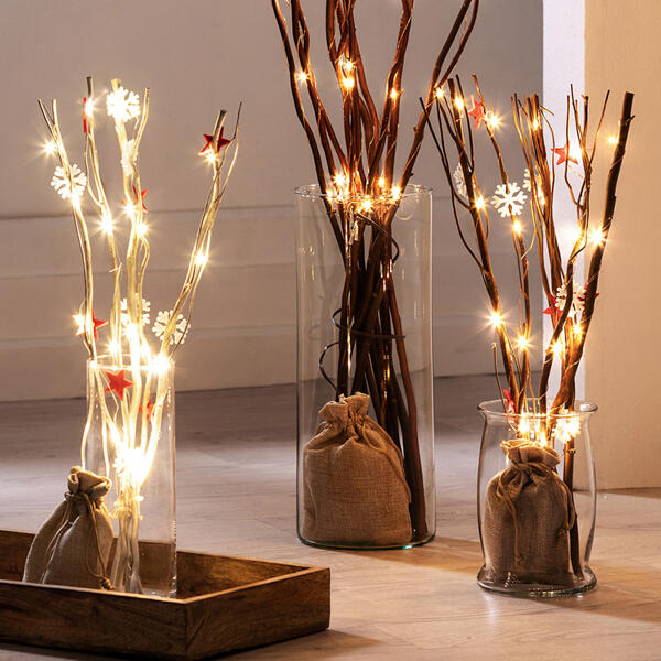 LED-Mini-Lichtzweige, 20 LEDs