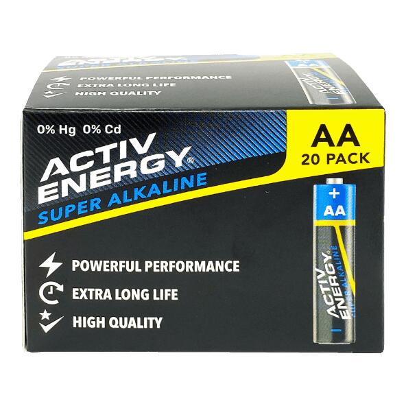 ACTIV ENERGY(R) Piles alcalines, 20 pcs