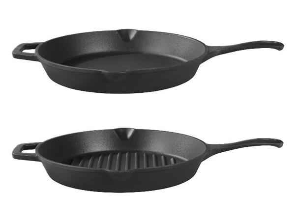 Litinová grilovací pánev, Ø 28 cm