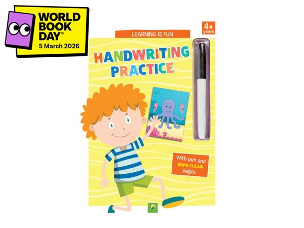 Handwriting Practice - Early Learning Wipe Clean Book