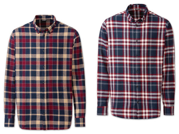 Herren Flanell-Freizeithemd