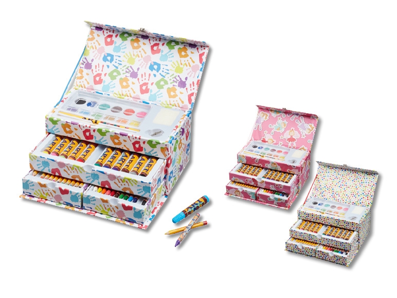 Coffret de dessin, 53 pièces