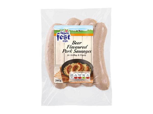 Alpenfest Beer Flavoured Pork Sausages