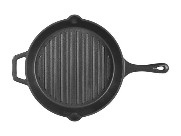 Padella/padella grill in ghisa