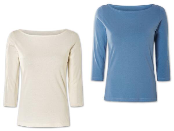 Damen Langarmshirt, 2 Stück