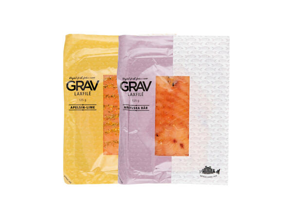 Gravlax skivad