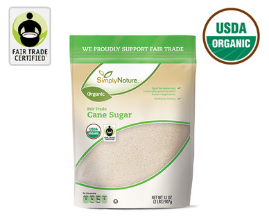 SimplyNature Organic Fair Trade Cane or Light Brown Sugar