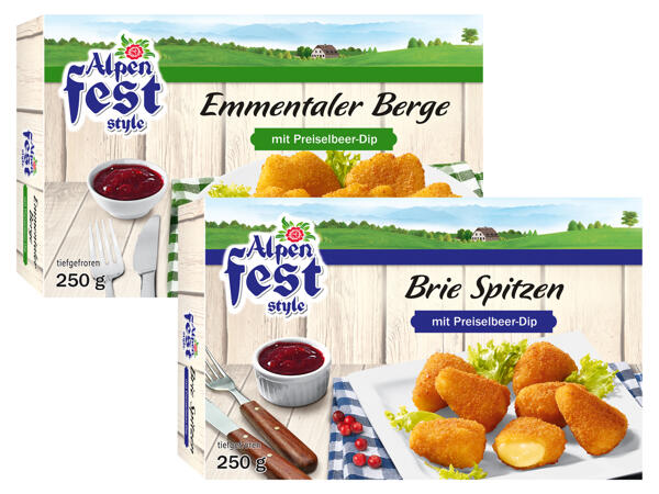 Brie Spitzen oder Emmentaler Berge