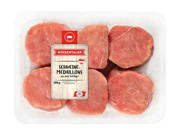 Frische Schweine-Medaillons