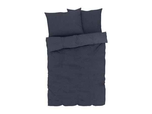 Livarno Home Linen-Blend Bedlinen - King - Black