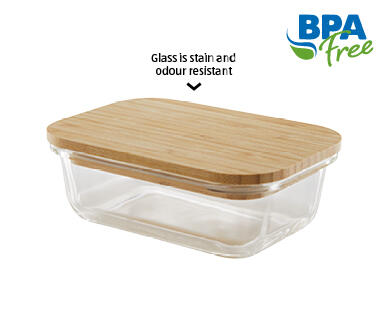 Glass Containers with Bamboo Lids
