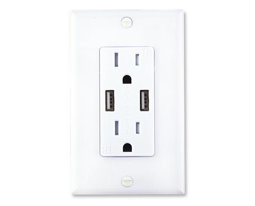 Easy Home 
 Wall Outlet with USB or Outlet Extender