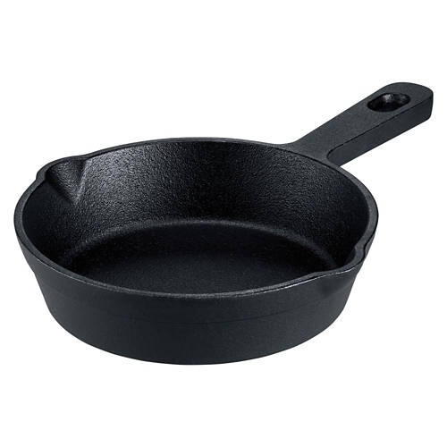 Mini Cast Iron Skillet, Black