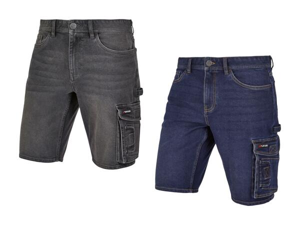 Short de travail en jean pour homme