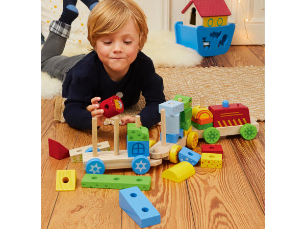 Tree with Racing Track, Noah's Ark Shape-Sorting Game or Stacking Train