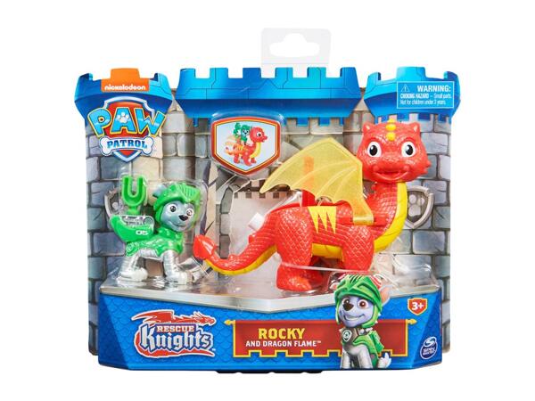 Paw Patrol Rescue Knights Play Set - Rocky and Dragon Flame