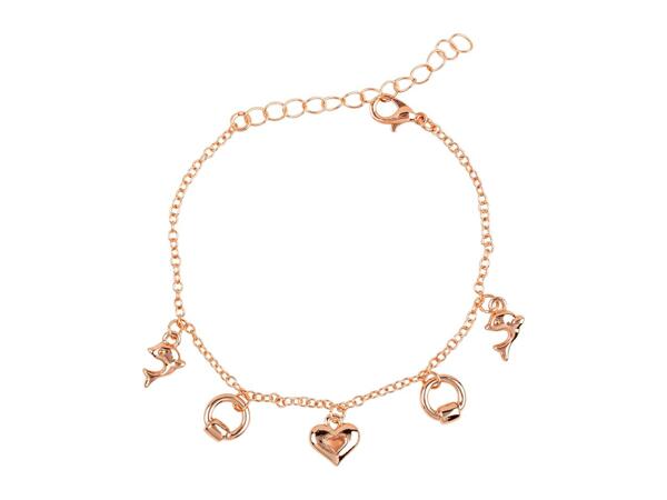 Auriol Watch with Pink PU Leather Strap & Jewellery Set