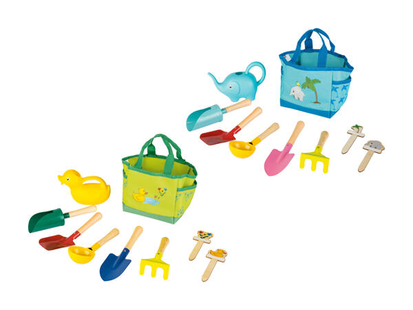 Sac de jardinage pour enfant, 9 pièces