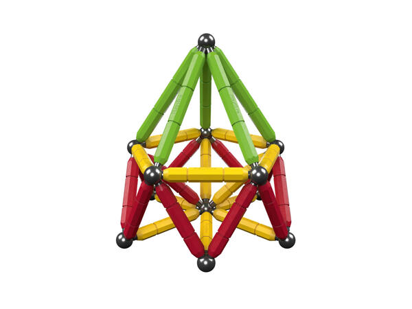 Multicoloured Magnetic Building Set