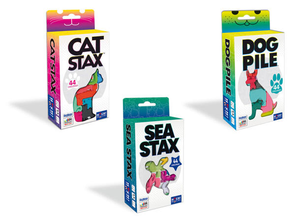 Logická hra "Cat Stax" / "Dog Pile" / "Sea Stax"
