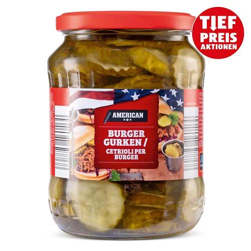 AMERICAN Sandwich-/Burgergurken, Burgergurken