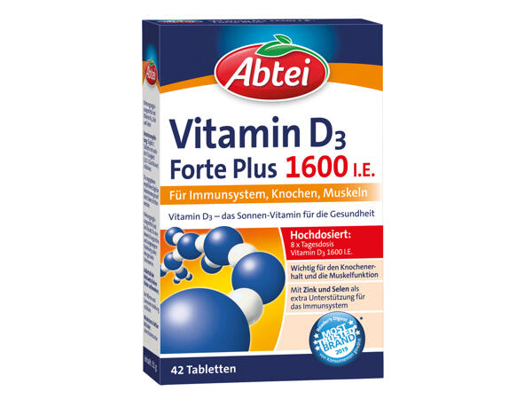 Abtei Vitamin D3 Forte Plus