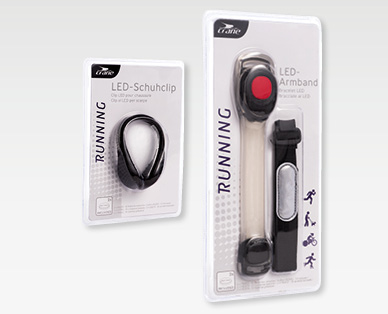 Clip LED per le scarpe/ Braccialetto LED CRANE(R)