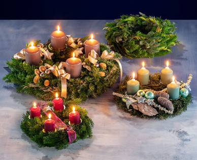 Exklusiver Floristen-Adventkranz