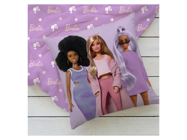 Barbie Dětská deka s polštářem, 100 x 150 cm, 35 x 35 cm
