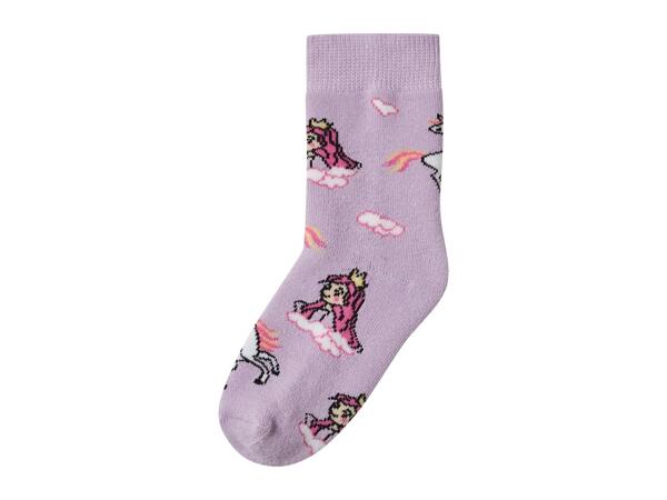 Lupilu Kids' Thermal Socks with Unicorns - 5 Pairs