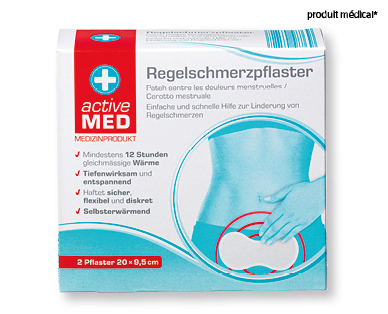 Patchs contre les douleurs menstruelles ACTIVE MED