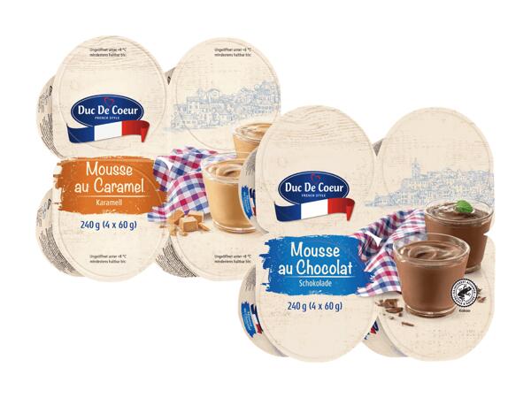 Mousse au Chocolat oder Caramel