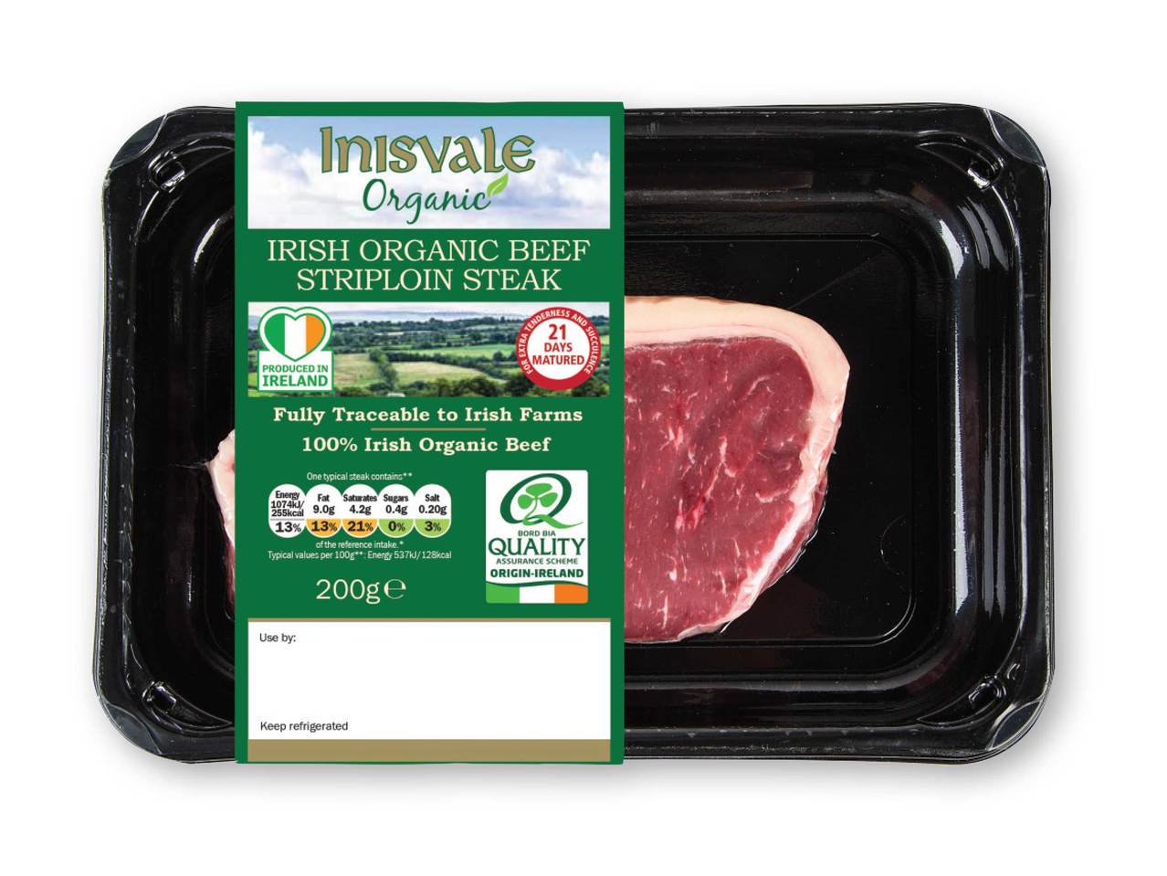 NISVALE ORGANIC Organic Beef Striploin Steak