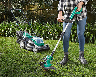 20V Cordless Mower and Line Trimmer Kit