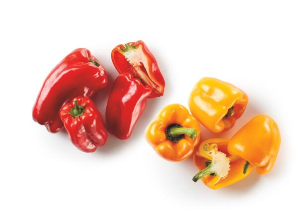 Red or Yellow Peppers