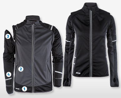 Giacca da running da donna/uomo INOC
