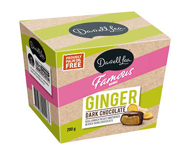 Darrell Lea Dark Chocolate Ginger Gift Box 200g