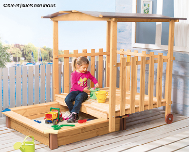 Maison de jeu avec bac à sable OUTDOOR ZONE