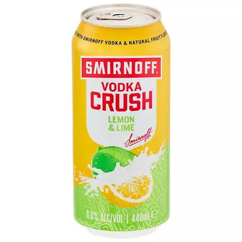 Vodka Crush Lemon & Lime 4 Pack 440ml