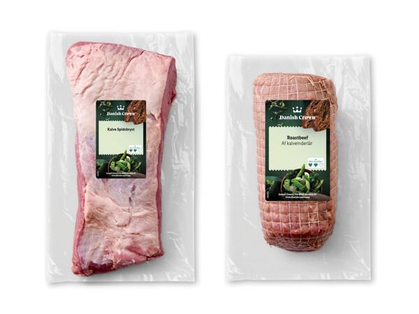 Kalvespidsbryst eller roastbeef