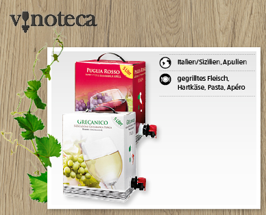 Bag-in-Box Grecanico Terre Siciliane IGT/Puglia Rosso IGT