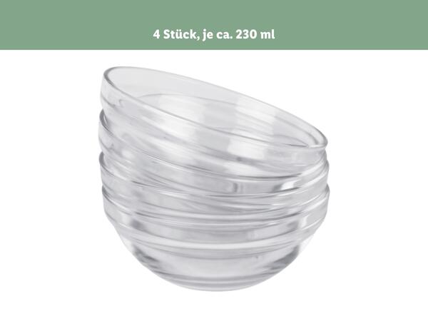 Glas-Servierschalen-Set