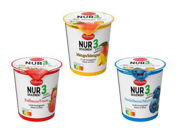 Yogourt 3 ingrédients seulement (action valable uniquement en Suisse alémanique)